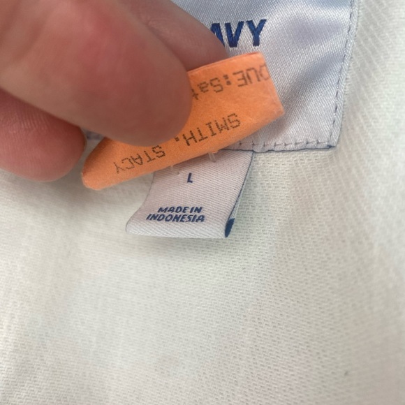 Old Navy White Distressed Jean Jacket - Picture 4 of 11